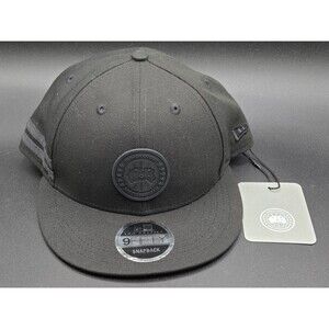 Canada Goose x New Era 9FIFTY Arctic Disc Snapback Noir Black Cap Hat - NWT